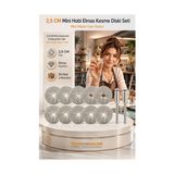 MiraLive 10 Adet 25 mm Elmas Kesici Disk Seti, Mini Cam Metal Ahşap Kesme Ucu 723232