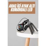 MiraLive 12'li Şerit LED Işık Rgb Sese ve Müziğe Duyarlı Araç Içi Ayak Altı