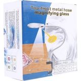 MiraLive -2.5X130 mm 5X24 mm LED Aydınlatmalı Büyüteç,masa Üstü Metal Hortum MANDALLI-MG15124-C