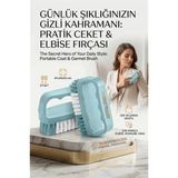 MiraLive 2'li Mini Leke ve Toz Fırçası Seti - Elbise, Ayakkabı, Yaka Için Pratik Çanta Boy Fırça 723098 - Renkli - standart