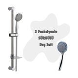 MiraLive 3 Fonksiyonlu Sürgülü Duş Seti 5 Parça Özel Set - Renkli - 1