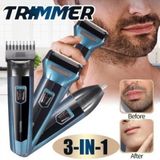 MiraLive 3 In 1 Saç Sakal Kesme Ense Burun Tıraş Makinesi Seti (K95)