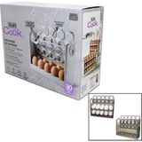 MiraLive 30 Hazneli Buzdolabı Yumurta Organizeri Yaylı Katlanır Raf - Zaman Kayıt Fonksiyonu (K95) - Renkli - standart