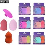MiraLive 3+1 Parça Renkli Makyaj Sünger Silikon Fırça Seti (K95)