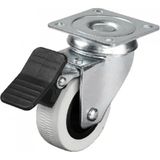 MiraLive 334 - 50X20 mm Çift Bilyalı Tablalı Frenli Teker 4 Adet - 50 x 20 mm - Renkli