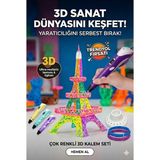 MiraLive 3D Kalem Seti (Mor ) Dijital Göstergeli + 3 Renk Filament Hediyeli Eğitici Yazıcı Abs/pla Uyumlu