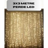 MiraLive 3x3 Perde LED Işık Şelale Model Özel Gün Dekoratif Aydınlatma - Renkli - standart