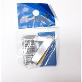MiraLive 4 cm Plastik Krom Kaplama Kapı Numarası -1