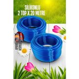 MiraLive 40 Metre Silikonlu Bahçe Hortumu Sulama Aparatı Hediyeli 712343 - Renkli - standart