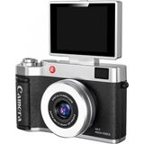 MiraLive 4K Çantalı Dijital Retro Video Kamera 48MP 16X Zoom Işıklı (32GB) Kart Dijital Fotoğraf Makinesi Siyah