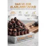 MiraLive 50'li 13 mm Yüzük Zımpara Seti | Detay Işleme & Çapak Alma 723050 - Çok Renkli