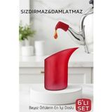 MiraLive 6'lı Sızdırmaz Silikon Çaydanlık Ucu Aparatı - Damlatma Önleyici Akıllı Emzik Başlığı - Isıya Dayanıklı - Renkli