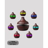 MiraLive 7 Renk LED Işıklı Ultrasonik Aroma Difüzör 300 ml - Renkli - 1