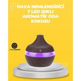 MiraLive 7 Renk LED Işıklı Ultrasonik Aroma Difüzör 300 ml - Renkli - standart