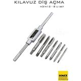 MiraLive 8 Li Diş Açma Kılavuz Seti –endüstriyel Çelik, M3-M12 Arası Dişli Matkap Ucu 722464 - Renkli - standart