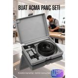 MiraLive 8 Parça Profesyonel Panç Buat Açma Seti - Ahşap ve Alçıpan Delme Testere Seti (63-127 Mm) - Çok Renkli