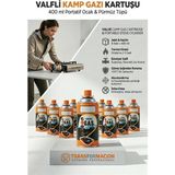 MiraLive 9 Adet Valfli Kamp Gazı Kartuşu 400 ml - Portatif Ocak & Pürmüz Tüpü 723214 - Renkli - standart