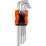 MiraLive 9 Parça Krom Uzun - Düz Alyan 180MM (K95)