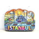 MiraLive Ahşap Istanbul Temalı Magnet - Model 8 - Renkli