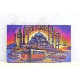 MiraLive Ahşap Istanbul Temalı Magnet - Model 9 - Renkli - standart