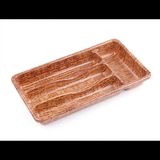 MiraLive Ahşap Renk - 4 Bölmeli Çekmece Içi Kaşıklık 36X20CM (K95) - Renkli