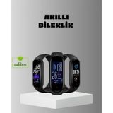 MiraLive Akıllı Bileklik Adım Sayarlı Kalori Takipli Bildirim Uyumlu IP67 - Çok Renkli