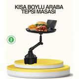 MiraLive Araç Bardaklık Tepsisi 360° Dönebilen Kol Ayarlı Geniş Yemek Alanlı - 1 - Renkli