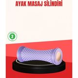 MiraLive Ayak Masaj Silindiri Derin Doku Masajı Kirpi Topu Akupunktur Etkili - Renkli - standart
