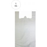 MiraLive Beyaz Atlet Poşet Büyük Boy 32X57 cm Takriben 72 Adet 1 kg - 32 x 57 cm