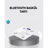 MiraLive Bluetooth Akıllı Tartı – 8 Fonksiyonlu Dijital Baskül, 180 kg Kapasiteli - Renkli