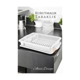 MiraLive Bulaşık Durulama Sepeti Tabaklık Bulaşık Kurutmalık Beyaz Alessi 714493 - Renkli