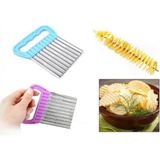 MiraLive Chips Chopper Şekilli Sebze ve Meyve Dilimleyici (4887) - Renkli