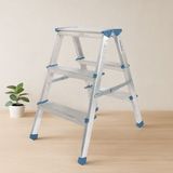 MiraLive Çift Basamaklı 3+3 Alüminyum Merdiven 69 cm - 1
