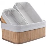 MiraLive Decohandy Bambu Sepet Seti - Renkli - standart
