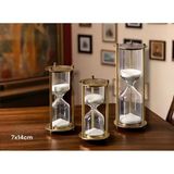 MiraLive Dekoratif Cam Kum Saati 7X14 cm - Renkli - standart