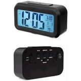 MiraLive Dijital Masa Saati Takvim Çalar Saat Alarmlı Işıklı LED Ekran Pilli - standart