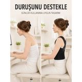 MiraLive Dik Duruş ve Postür Korsesi Ayarlanabilir Çapraz Lastikli Sırt Bel Desteği - 1 - Standart