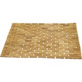 MiraLive Dikdörtgen - Bambu Kaydırmaz Banyo Paspası 42X62CM (4887) - Renkli - 1