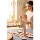 MiraLive Doğal Gürgen 6'lı Ahşap Servis Kaşığı – 13 Cm, Mini Boy, Şık ve Pratik Mutfak Yardımcısı 713748 - Renkli