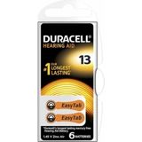 MiraLive Duracell 13 Işitme Cihazı Kulak Pili 6 Parça Kutu (4887)