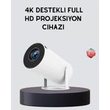 MiraLive Ev Sineması Projeksiyon Cihazı – 160 Ansı Lümen, 4K Uyumlu ve Kablosuz Görüntü Aktarımı - Çok Renkli