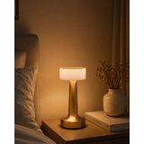 MiraLive Gold Kare LED Masa Lambası Şarjlı Dimmer Kontrollü Dekoratif Işık - 1 - Çok Renkli