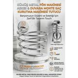 MiraLive Gümüş Metal Fön Makinesi Askısı Duvara Monte Saç Kurutma Makinesi Tutucu 719681 - Renkli - standart