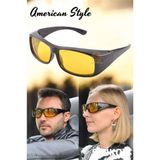 MiraLive Güvenli Gece Sürüş Görüş Gözlüğü Sis Far Işık Önleyici Anti-Fog Gözlük 720834 - Çok Renkli