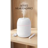 MiraLive Hava Nemlendirici 220ML Buhar Makinesi, Ofis ve Ev Ortamları Için Uygun, Kompakt ve Hafif Tasarım - Renkli