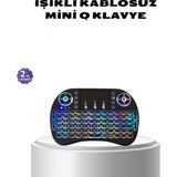 MiraLive Işıklı Q Klavye – Entegre Touchpad, Ergonomik Tasarım ve Türkçe Karakter Desteği