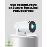 MiraLive Kablosuz Bağlantılı Full Hd Ev Sinema Projeksiyonu 160 Ansı Lümen - Renkli - standart