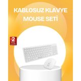 MiraLive Kablosuz Klavye Mouse Takımı - Ergonomik, Sessiz ve Enerji Tasarruflu - Renkli
