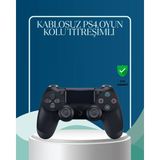 MiraLive Kablosuz Ps4 Oyun Kolu Çift Motor Titreşimli Uzun Bataryalı