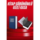 MiraLive Kitap Görünümlü Gizli Kasa Büyük Boy Anahtarlı Kilitli Para Kasası - Çok Renkli